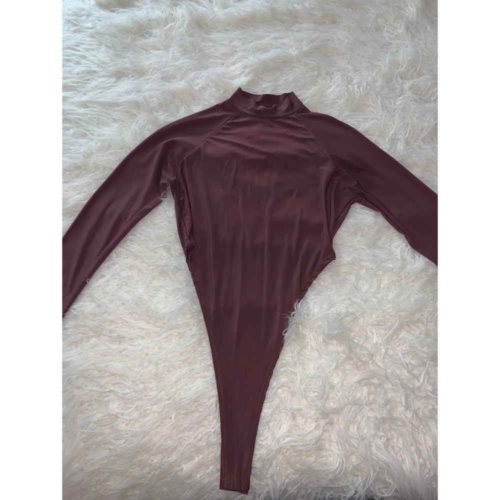 Fashion Nova Mauve High Rise Bodysuit